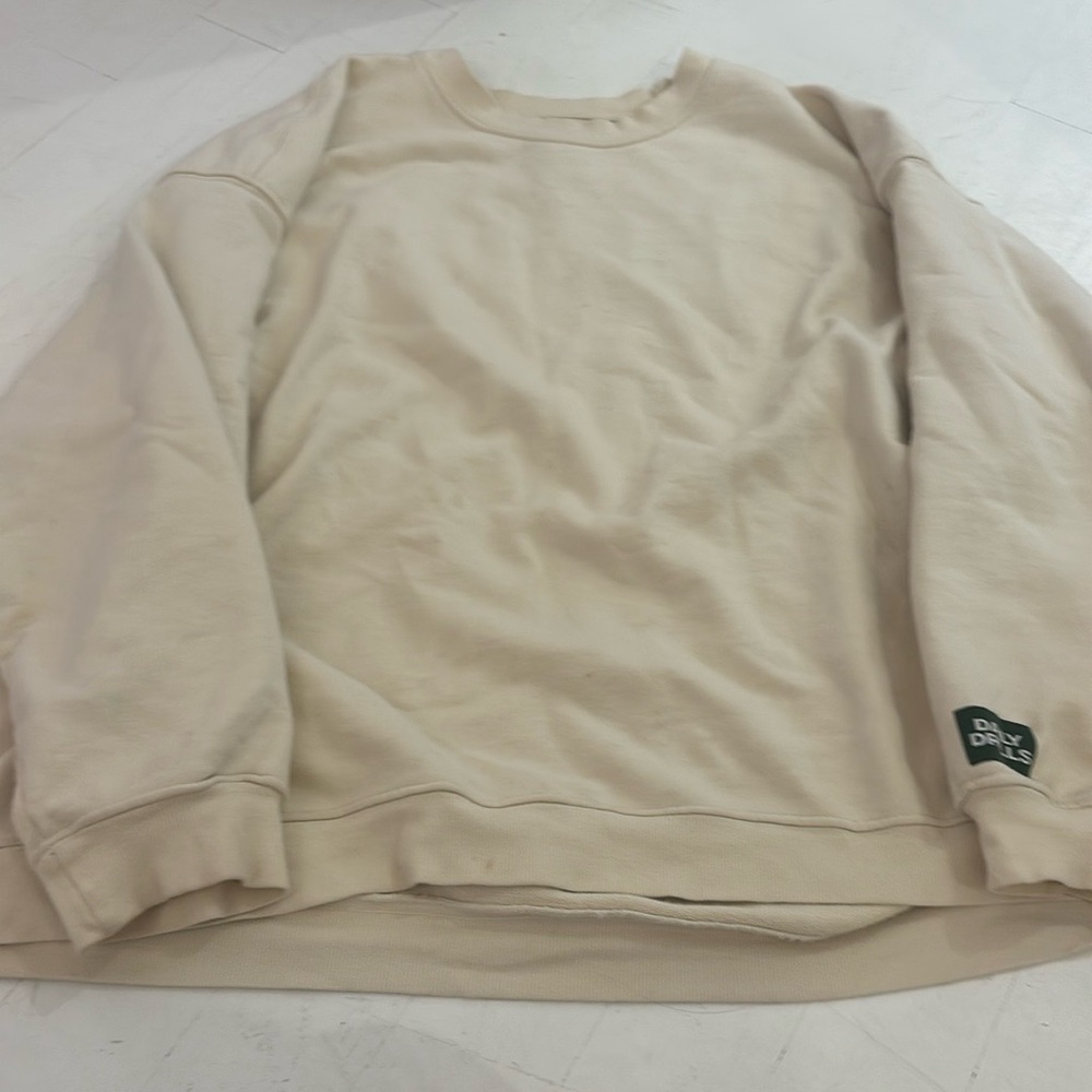 Daily Paper Cream Crewneck Sweater Soft Cotton Minimalist Design